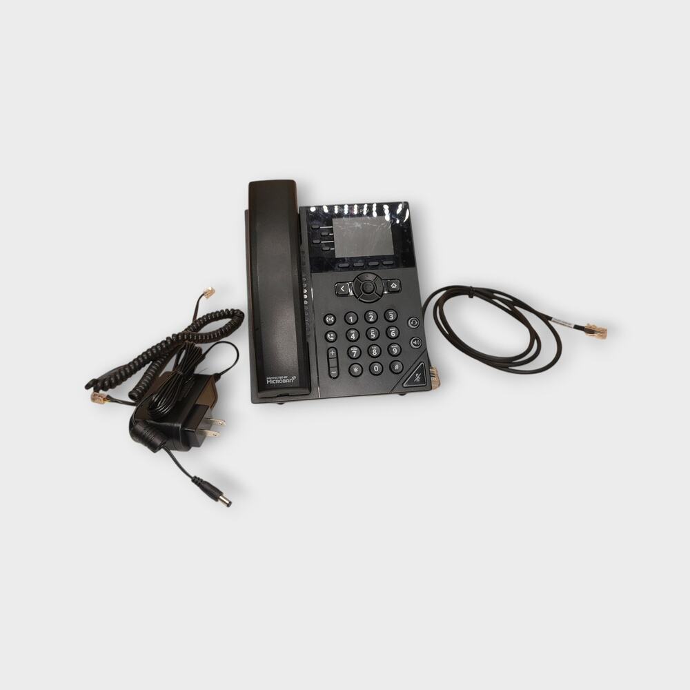 Poly VOIP VVX 250 Desk Office Phone - Tested Powers on